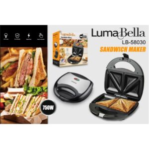 Luma Bella 750W ساندويتش ميكر و وافل ميكر و شواية - 58030