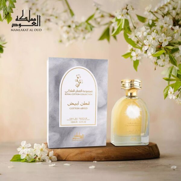 عطر قطن ابيض او دي بيرفيوم للنساء من مملكة العود - بتلات الفانيليا والمسك - Image 4