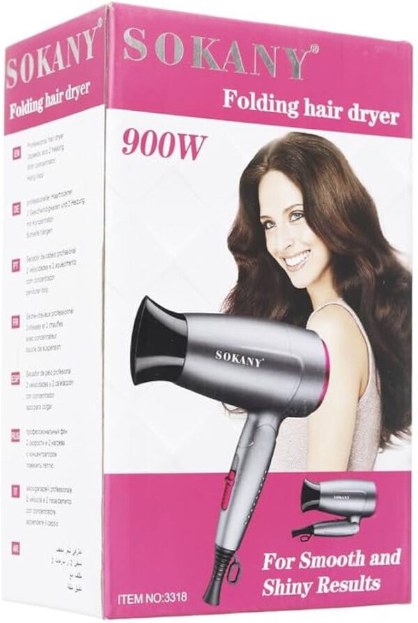 Sokany SK-3318 استشوار شعر احترافي - 900 وات - Image 3