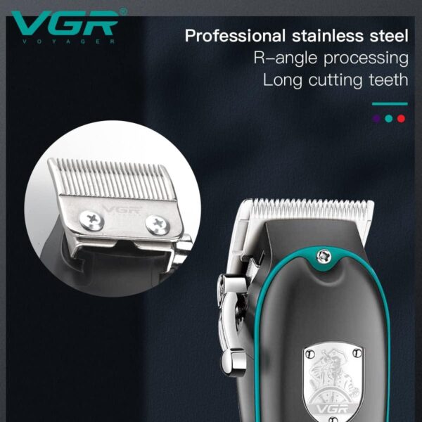ماكينة الحلاقة VGR V-123 الاحترافية   للصالونات والمحترفين - Image 6