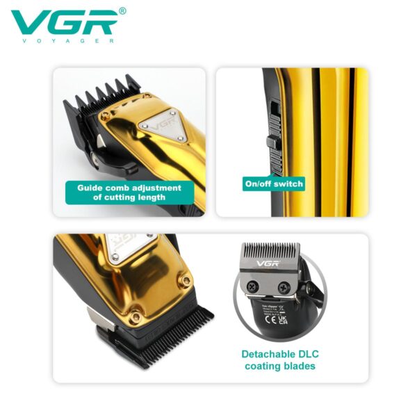 ماكينة حلاقة كهربائية للرجال بدون سلك - V136 - Image 6