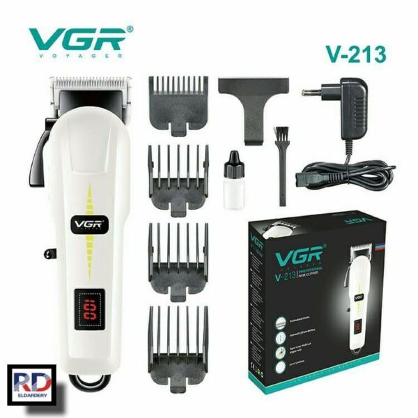 ماكينة حلاقة كهربائية احترافية للرجال - V-213 - قابلة للشحن بتقنية قص متطورة - Image 2