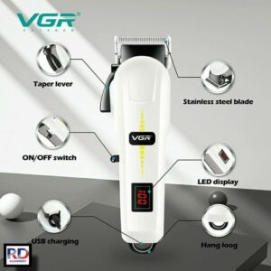 ماكينة حلاقة كهربائية احترافية للرجال - V-213 - قابلة للشحن بتقنية قص متطورة