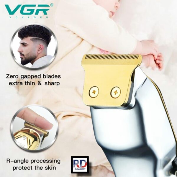 Professional Rechargeable Men's Electric Shaver V-261 - Multi-Head Trimmer for Precision Grooming - Image 4
