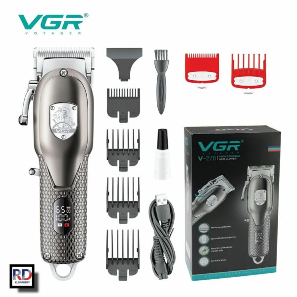 V-276 - ماكينة حلاقة كهربائية احترافية للرجال - قابلة للشحن بتقنية قص دقيقة - Image 3