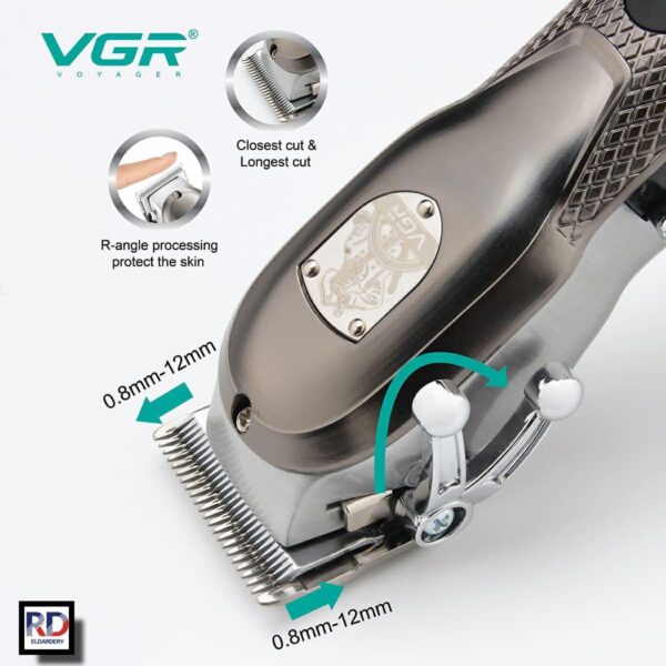 V-276 - ماكينة حلاقة كهربائية احترافية للرجال - قابلة للشحن بتقنية قص دقيقة - Image 4
