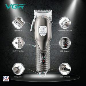 V-276 - ماكينة حلاقة كهربائية احترافية للرجال - قابلة للشحن بتقنية قص دقيقة