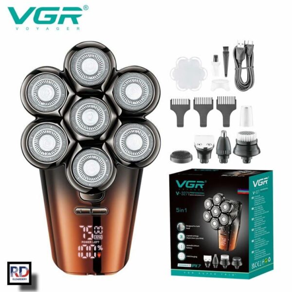 V-327 - ماكينة حلاقة وتنعيم احترافية للرجال - قابلة للشحن - متعددة الرؤوس - Image 8