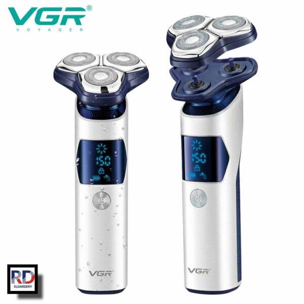 V-328 - ماكينة حلاقة وتنعيم احترافية للرجال - قابلة للشحن مع رؤوس متعددة - Image 5