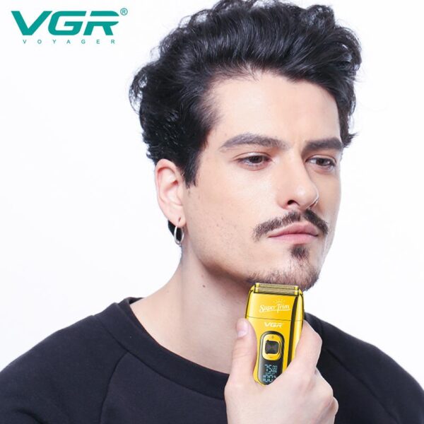 V-332 - ماكينة حلاقة وتنعيم للرجال قابلة للشحن - احترافية ودقيقة - Image 5