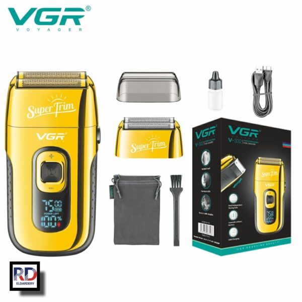 V-332 - ماكينة حلاقة وتنعيم للرجال قابلة للشحن - احترافية ودقيقة - Image 8