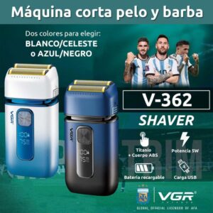 V-362 - ماكينة حلاقة وتنعيم للرجال قابلة للشحن - احترافية ودقيقة للاستخدام اليومي