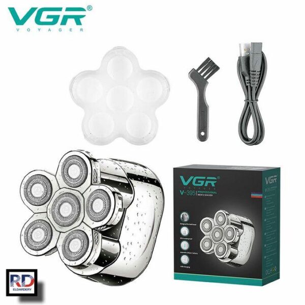 VGR395 – ماكينة الحلاقة والتنعيم 6 رؤوس ضد الماء قابلة للغسيل