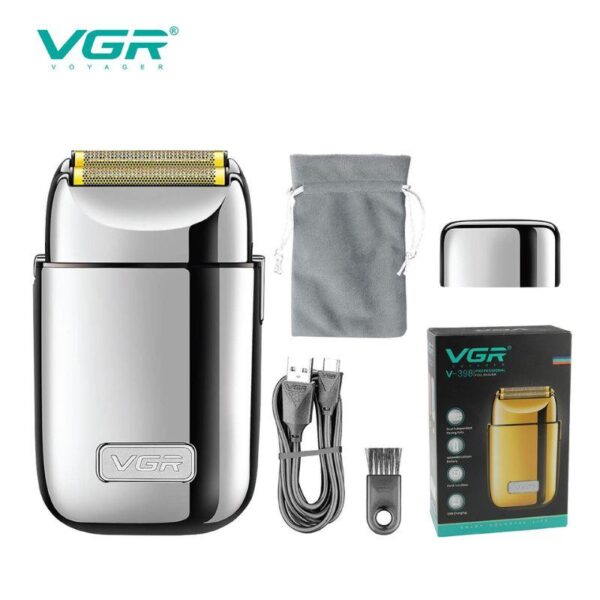 V-398 - ماكينة حلاقة وتنعيم للرجال قابلة للشحن مع رؤوس متعددة - Image 2