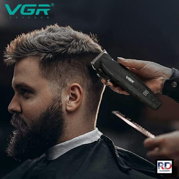 V-640 ماكينة حلاقة كهربائية احترافية للرجال - قابلة للشحن بتقنية متطورة - Image 2