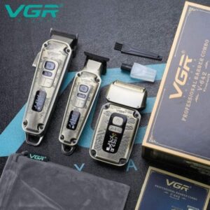 ماكينة حلاقة كهربائية احترافية قابلة للشحن للرجال - V642 - متعددة الرؤوس لتصفيف دقيق