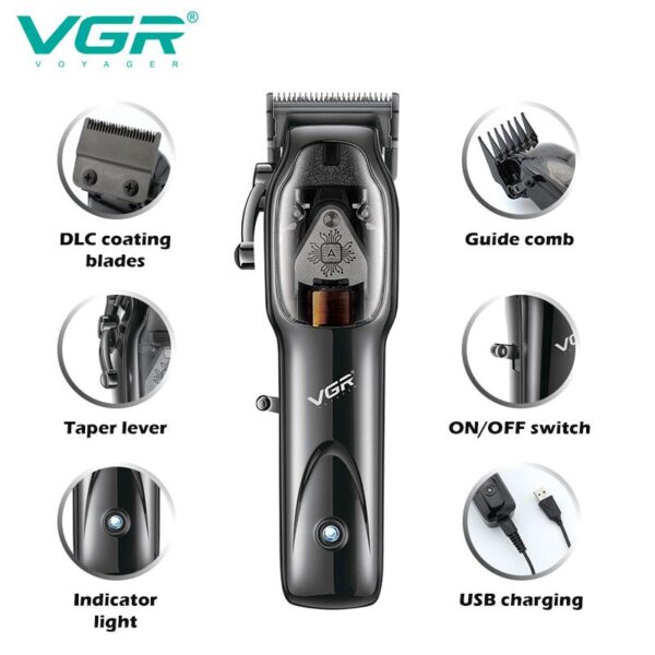 ماكينة حلاقة الشعر الاحترافية VGR V-653 - Image 4