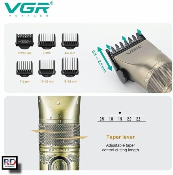 ماكينة حلاقة كهربائية للرجال بدون سلك - V659 - Image 6
