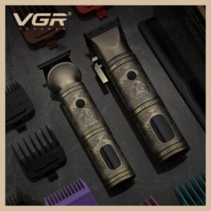 V-670 ماكينة حلاقة كهربائية احترافية للرجال - شحن سريع وتصميم مريح