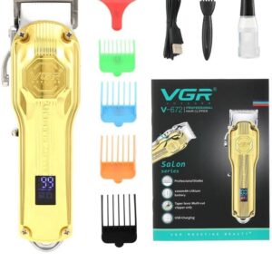 V-672 - ماكينة حلاقة كهربائية احترافية للرجال - قابلة للشحن بتقنية متطورة