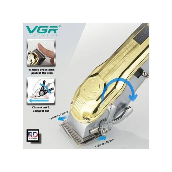 V-672 - ماكينة حلاقة كهربائية احترافية للرجال - قابلة للشحن بتقنية متطورة - Image 5