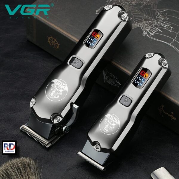 V-675 - ماكينة حلاقة كهربائية للرجال بدون سلك - قابلة للشحن مع رؤوس متعددة - Image 4