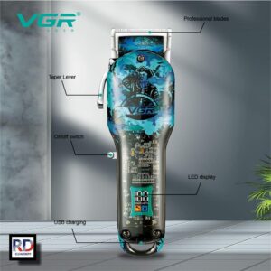 V-685 - ماكينة حلاقة كهربائية احترافية للرجال - شفرات دقيقة وسريعة مع بطارية قوية