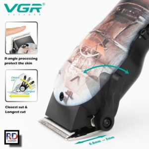V-690 ماكينة حلاقة وتشذيب اللحية للرجال - قابلة للشحن مع رؤوس متعددة
