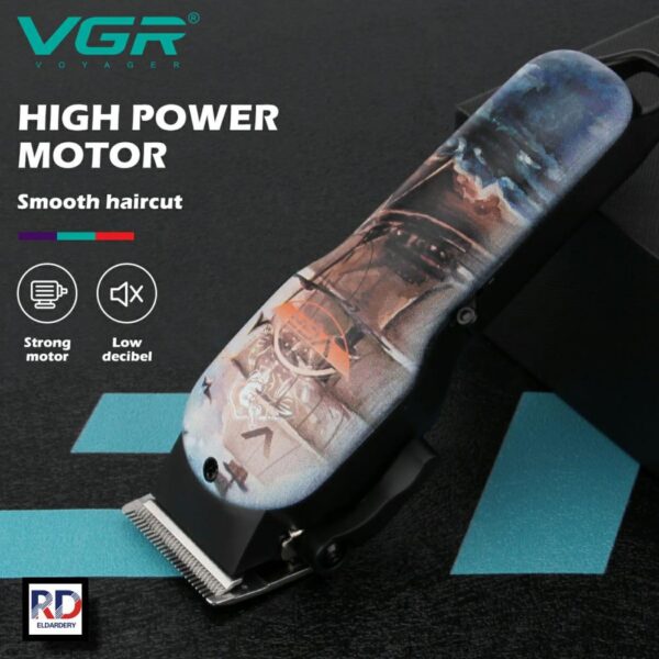 V-690 ماكينة حلاقة وتشذيب اللحية للرجال - قابلة للشحن مع رؤوس متعددة - Image 6
