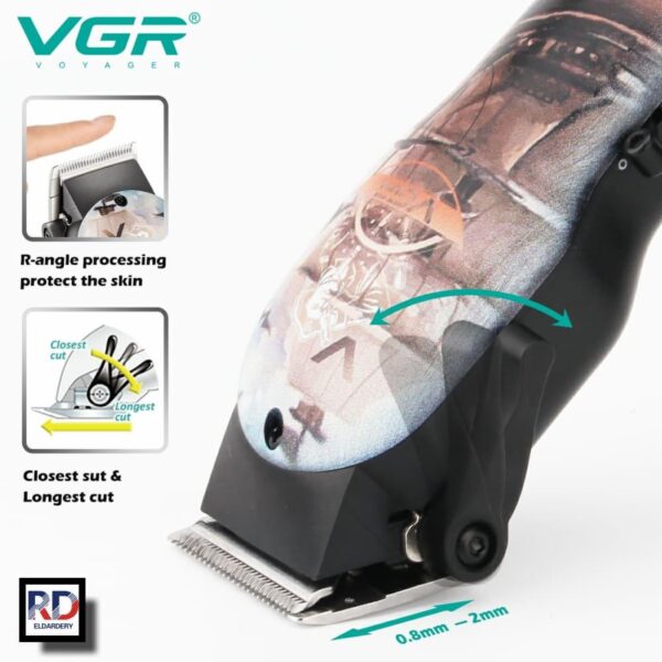 V-690 ماكينة حلاقة وتشذيب اللحية للرجال - قابلة للشحن مع رؤوس متعددة