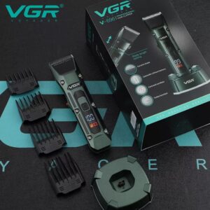 V-696 - ماكينة حلاقة كهربائية احترافية للرجال - قابلة للشحن بتقنية قص متطورة