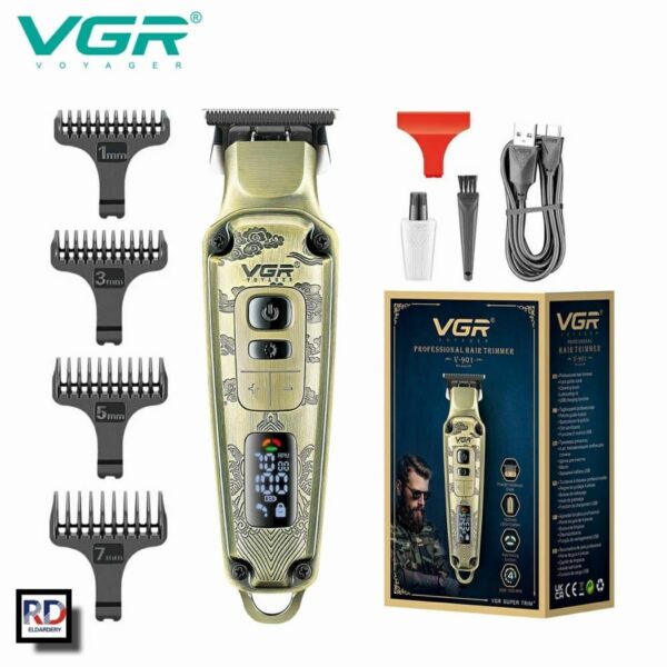 ماكينة قص وحلاقة الشعر للرجال بالشحن VGR V-901 - Image 4