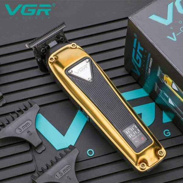 V-913 - ماكينة حلاقة كهربائية احترافية للرجال - قابلة للشحن بتقنية متطورة ورؤوس متعددة - Image 2