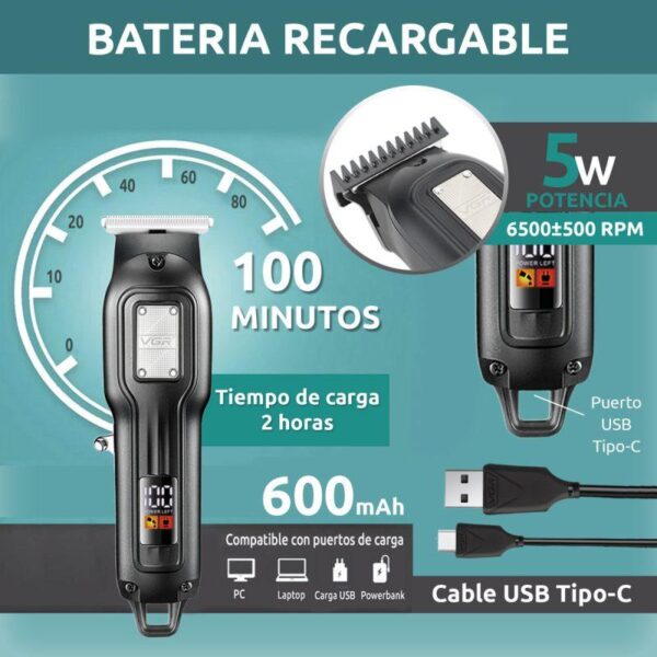 ماكينة الحلاقة للرجال VGR V-918 - Image 3