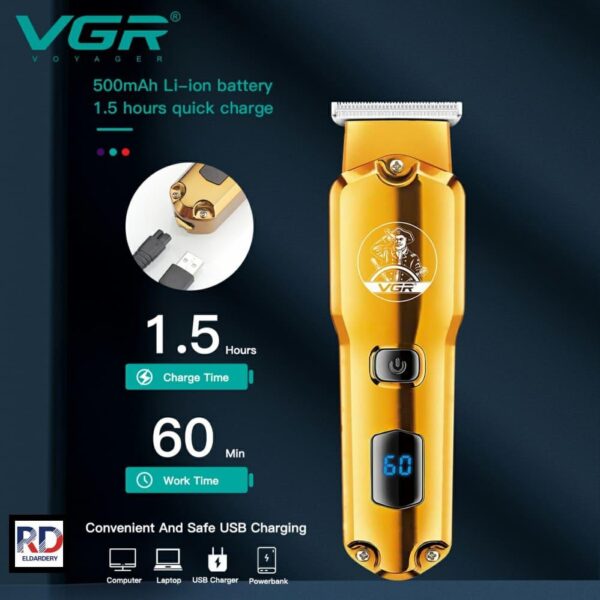 ماكينة حلاقة كهربائية للرجال قابلة للشحن - V927 - Image 6
