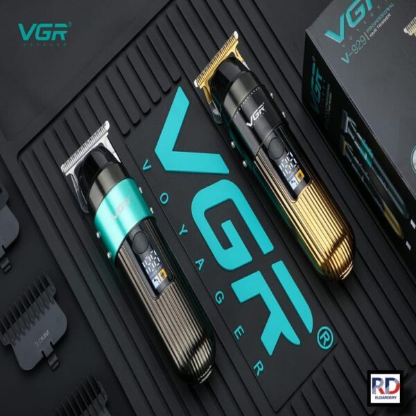 V-929 - ماكينة حلاقة كهربائية احترافية للرجال بقابلة للشحن - متعددة الرؤوس لجميع أنواع الشعر - Image 3
