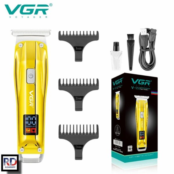 V-956 - ماكينة حلاقة كهربائية للرجال بدون سلك - قابلة للشحن مع رؤوس متعددة - Image 2