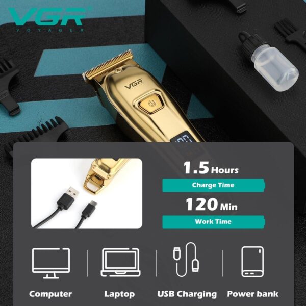 ماكينة حلاقة كهربائية للرجال بدون سلك - V-965 - Image 5