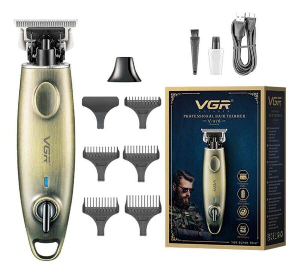 V-978 - ماكينة حلاقة وتشذيب اللحية للرجال قابلة للشحن - احترافية متعددة الرؤوس - Image 2