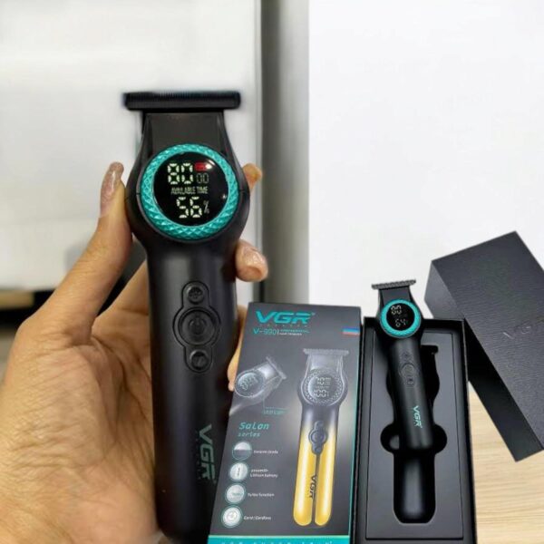 V-990 - ماكينة حلاقة كهربائية للرجال بدون سلك - قابلة للشحن مع رؤوس متعددة - Image 3