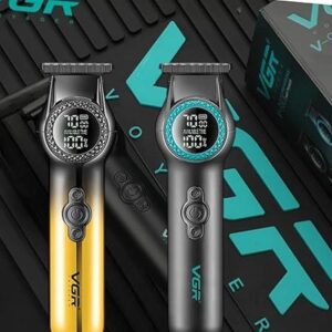 V-990 - ماكينة حلاقة كهربائية للرجال بدون سلك - قابلة للشحن مع رؤوس متعددة