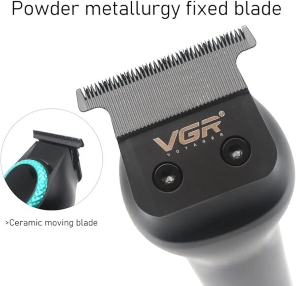 V-990 - ماكينة حلاقة كهربائية للرجال بدون سلك - قابلة للشحن مع رؤوس متعددة - Image 7