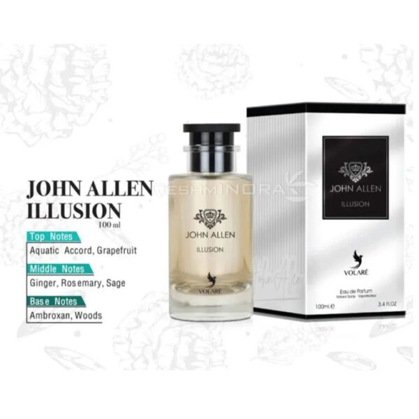 VOLARÉ عطر جون ألين الوجين أو دو برفيوم للرجال - رائحة خشبية شرقية فاخرة - Image 3