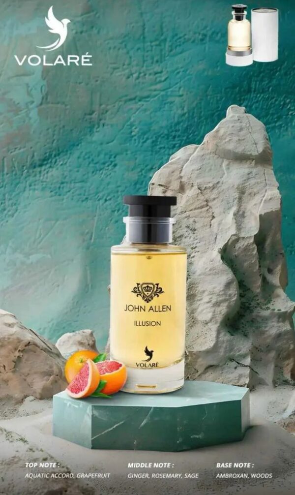 VOLARÉ عطر جون ألين الوجين أو دو برفيوم للرجال - رائحة خشبية شرقية فاخرة - Image 4