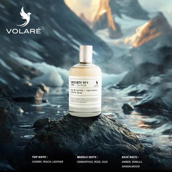 VOLARÉ Society 971 عطر فاخر برائحة الكرز والعود للجنسين - إطلالة أنيقة تدوم طويلاً - Image 5