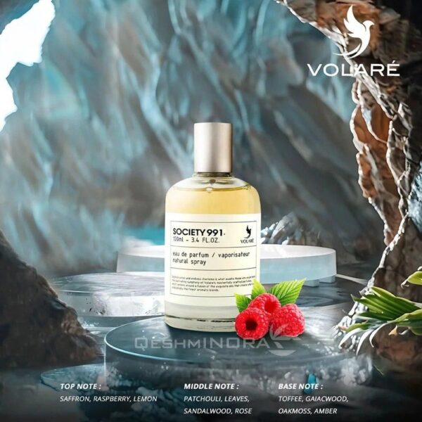 VOLARÉ عطر سوسيتي او دو برفيوم 991 - رائحة الزعفران والعنبر الفاخرة للجنسين - Image 4