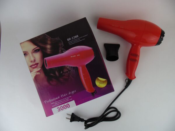 br-2288 استشوار 3000 وات مجفف شعر ساخن و بارد متعدد الالوان - Image 6