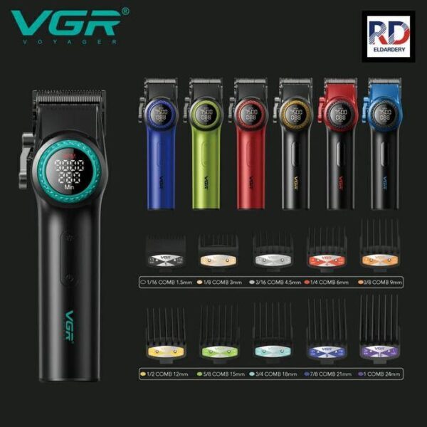 ماكينة حلاقة كهربائية احترافية للرجال V-001 - شفرات دقيقة وسريعة للاستخدام اليومي - Image 2