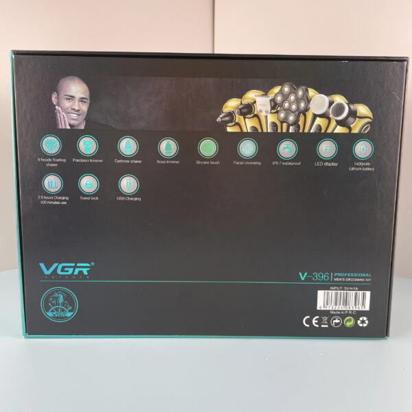 V-396 - ماكينة حلاقة وتنعيم للرجال قابلة للشحن - احترافية ودقيقة - Image 12