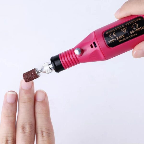 أدوات العناية بالأظافر Professional Portable Electric Nail Kit - Image 4